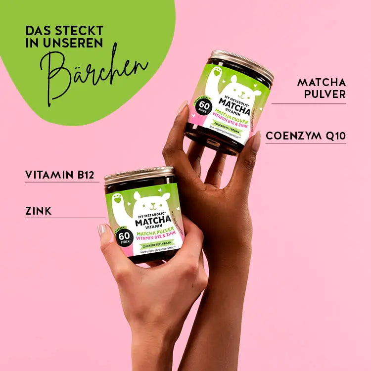 My Metabolic Matcha mit Matcha Pulver, Coenzym Q10, Vitamin B12 und Zink